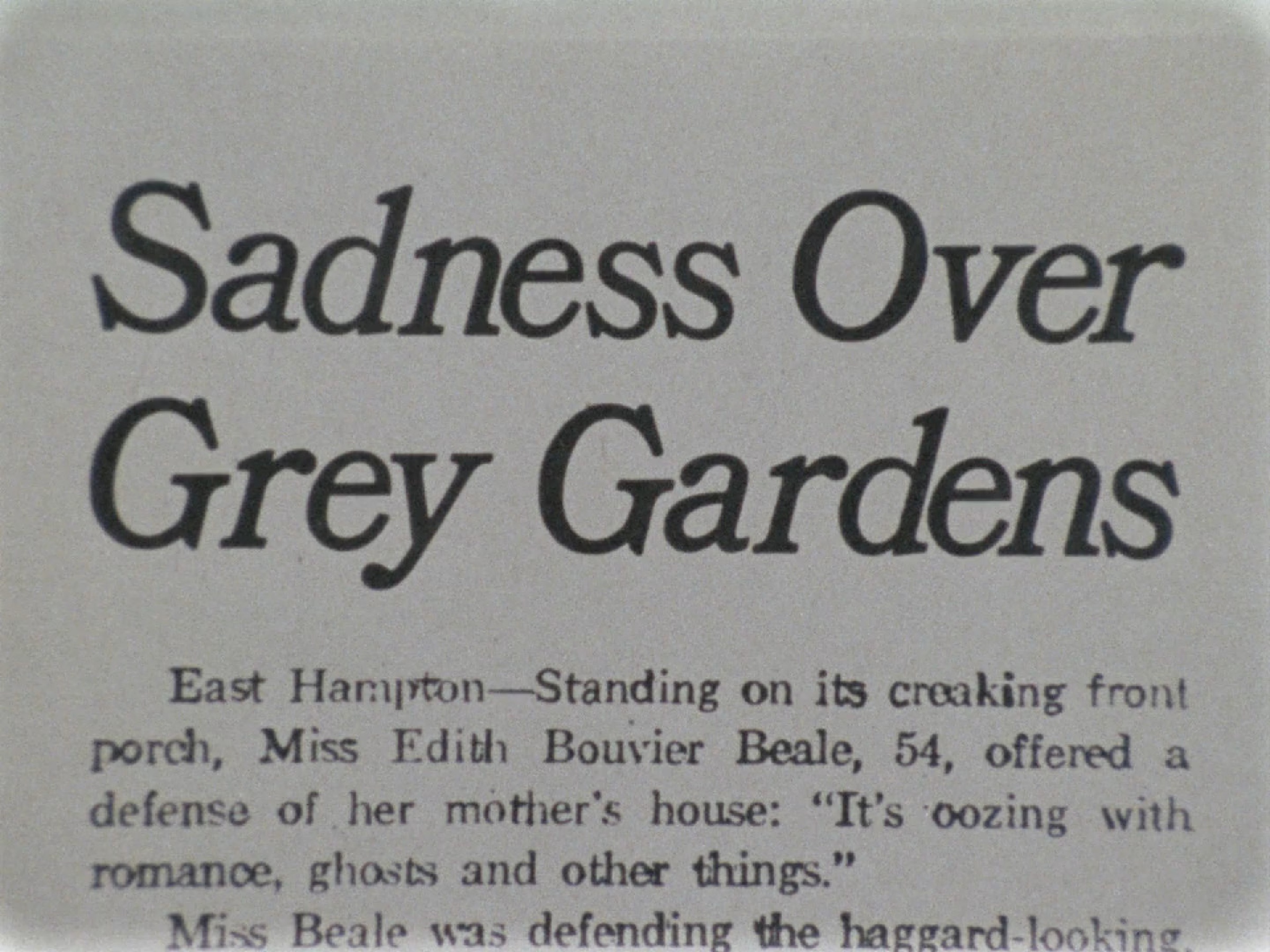 Grey Gardens scene 3